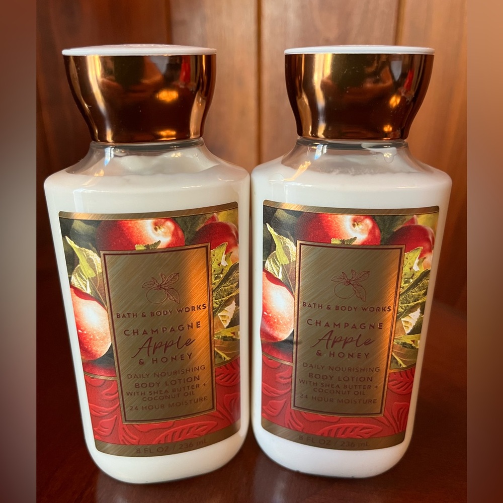 NEW 2 Bath and Body Works Champagne Apple & Honey Body Lotion